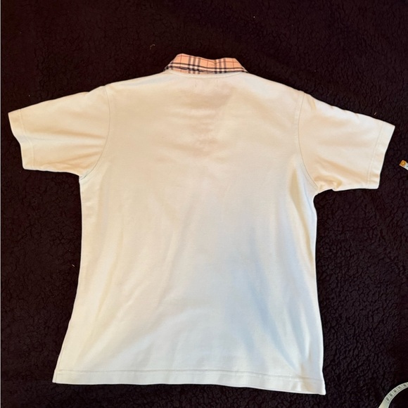 Burberry baby blue  Polo with Signature Plaid Collar - Picture 7 of 9